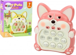 Spiel Pop-It Fuchs mit 7 Spielmodi rosa