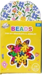 Perlenset Sterne mit 1 m Schnur