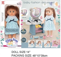 Puppe Kinga mit Schminktisch und Zubehör