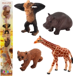 Set aus realistischen Wildtierfiguren