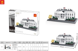 Bauset Gebäude – Weißes Haus, 894 Teile