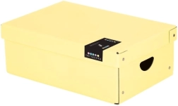 Laminierte Aufbewahrungsbox PASTELINI, klein, gelb
