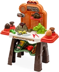 Kinder-Kreativtisch Dinosaurier BABY MIX mit Knete