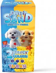 Flauschiger, duftender Sand TUBAN Fluffy blau und gelb 140 g