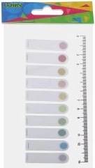 Haftnotizblatt Finger mit Lineal