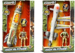 The Corps! Militär-Spielset mit Rakete oder Drohne, Licht- und Soundeffekte