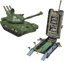 Garagentank mit 4 Autos, Licht- und Soundeffekten, 44 cm