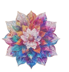 Holzpuzzle Blumenmandala