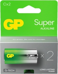 Alkaline-Batterien C LR14 GP Super, 2 Stk.