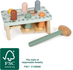 Small Foot Safari-Klopfbank aus Holz