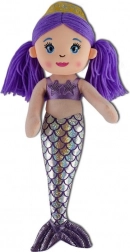 Plüsch-Meerjungfrau lila 30 cm