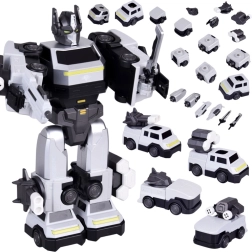 Magnetischer verwandelbarer 2-in-1-Roboter – große Figur mit Zubehör