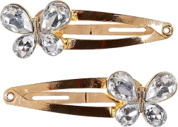 Haarspangen mit Schmetterlingen - 2 Stk