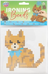 Bügelperlen mit Katzenmotiv