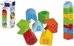 Bunte stapelbare DETOA-Holzturm (7 Teile)