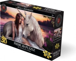 3D-Puzzle Mädchen und Einhorn, 100 Teile