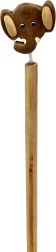 Holzstift mit Elefantenkopf