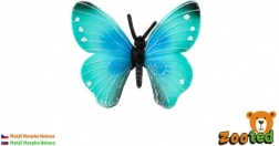 dekorativer Kunststoff-Schmetterling Morpho helena 7 cm