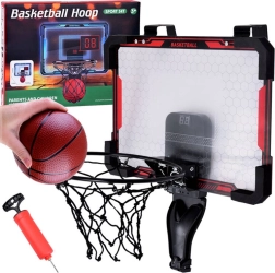 Elektronische Basketballtafel mit Punkteanzeige und Ball