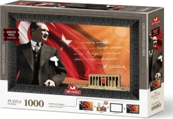 Art Puzzle Puzzle mit Rahmen und Kleber 3-in-1 1000 Teile – Atatürk