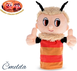 Plüsch-Handpuppe Čmelda aus der TV-Gute-Nacht-Geschichte „Geschichten der Bienenbären“ 24 cm - 1 Stück