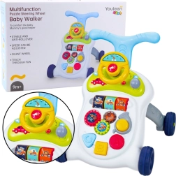 Interaktiver Lauflernwagen mit Lenkrad, Lichtern und Geräuschen