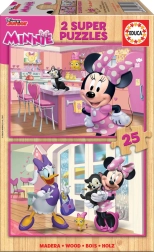 Holzpuzzle Minnie 2x25 Teile