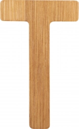 small foot Bambus-Buchstabe T