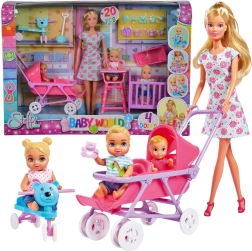 Steffi Love Kinderzimmer – Mama mit Babys, Kinderwagen und Zubehör