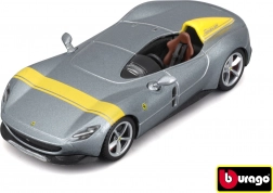 Metallmodellauto 1:43 BBURAGO Ferrari Monza SP1 silber/gelb