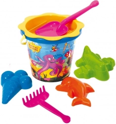 Sandspielset mit Rechen 7-tlg. Mix