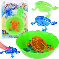 Geschicklichkeitsspiel Hüpfende Frösche mit Schale