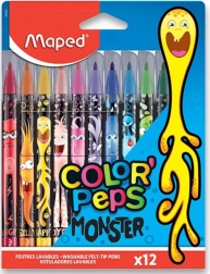 Filzstifte MAPED Color'Peps Monster, Set mit 12 Farben
