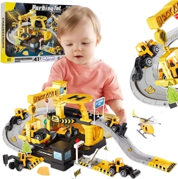 Woopie Bau-Garage und Parkplatz Baumaschinen 41 Teile