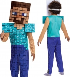 Kinderkostüm STEVE aus Minecraft 109–126 cm (4–6 Jahre)