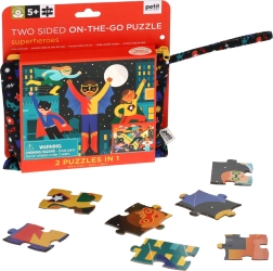 Beidseitiges Puzzle Superhelden von Petit Collage