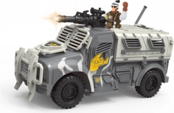 Militärfahrzeug mit Effekten