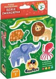 Progressives Puzzle – wilde Tiere