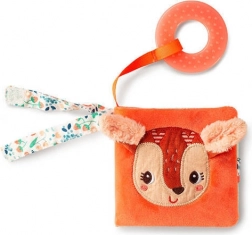 Lilliputiens Mini-Buch mit raschelnden Seiten und Beißring Rehkitz Stella, 6M+