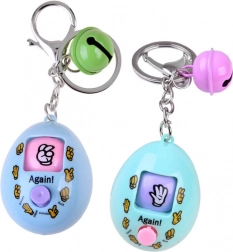 Elektronischer Ei-förmiger Anhänger mit Schere-Stein-Papier-Spiel – Schlüsselanhänger