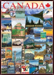 EUROGRAPHICS Puzzle Reiseplakate aus Kanada 1000 Teile
