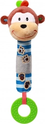 Plüsch-Quietschspielzeug mit Beißring BABY ONO – Äffchen
