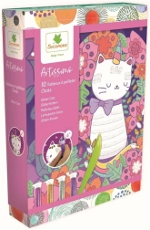 Artissimo - Glitzernde Sandmalerei Kätzchen