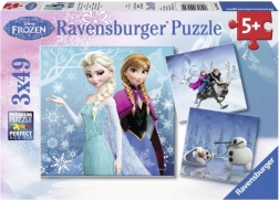 Ravensburger Puzzle Frozen: winterliches Abenteuer 3×49 Teile