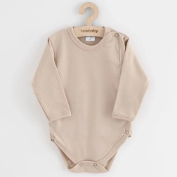 Baby-Body mit durchgehendem Druckknopfverschluss New Baby Classic II hellbeige
