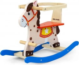Holzpferd zum Schaukeln Lucky mit Sicherheitsbügeln