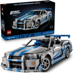 Technic Nissan Skyline GT‑R (R34) aus dem Film FAST & FURIOUS – Drift‑Modell für Erwachsene