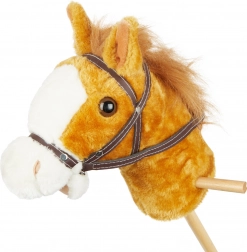 Hobby Horsing auf einem Stock Pferdchen Brownie