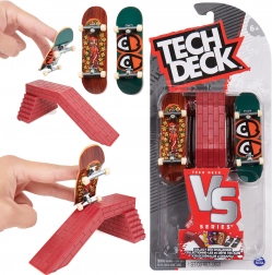 Tech Deck VS Series Krooked Fingerboard-Set mit Hindernis, 2 Stk.