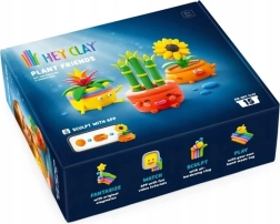 Kreatives Modellierset HeyClay „Grüne Freunde“ mit App (15 Päckchen)